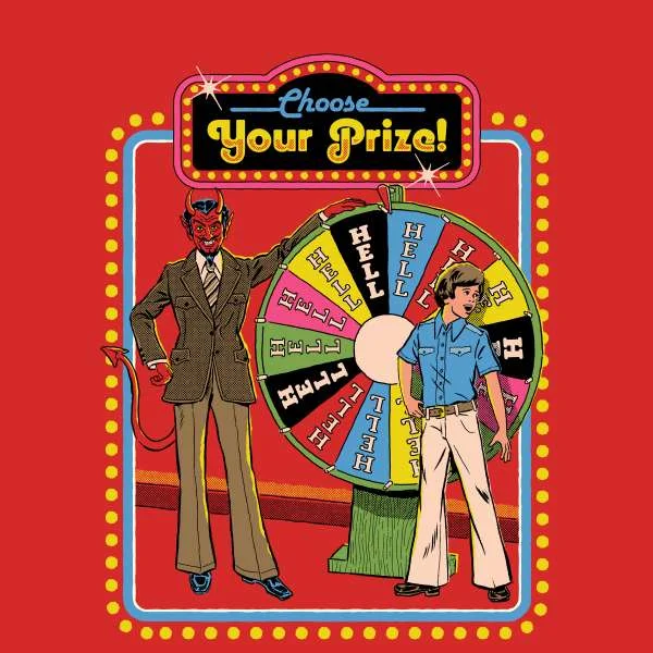 Steven Rhodes Choose Your Prize Unisex T-Shirt - Red