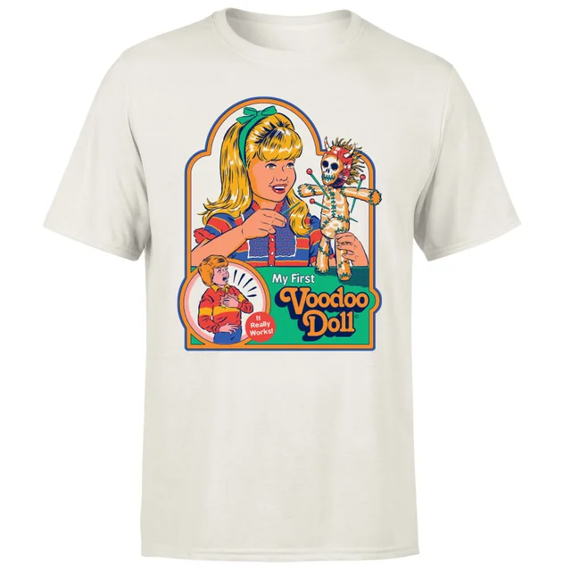 Steven Rhodes My First Voodoo Doll Unisex T-Shirt - White Vintage Wash