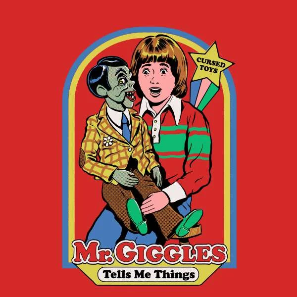 Steven Rhodes Mr. Giggles Unisex T-Shirt - Red