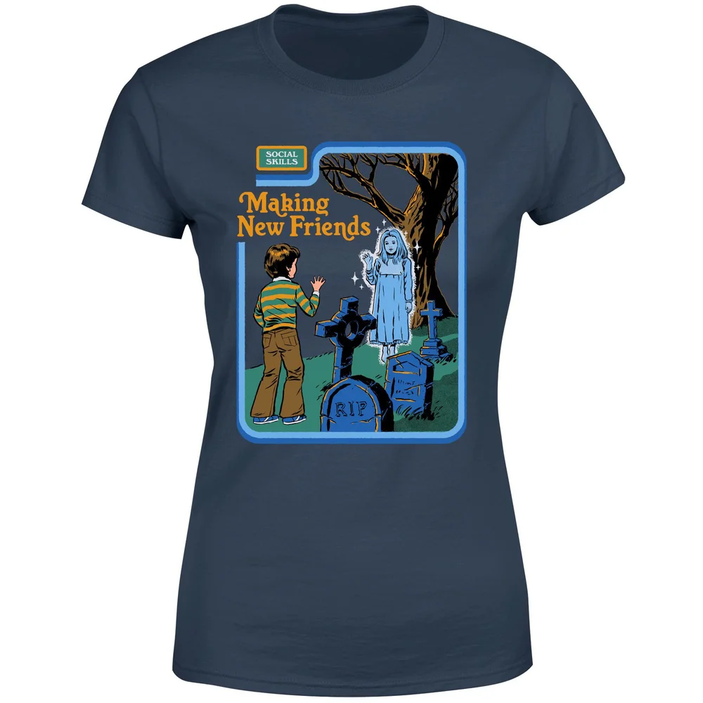 Making New Friends Women's T-Shirt - Navy - XS - Navy Image 1