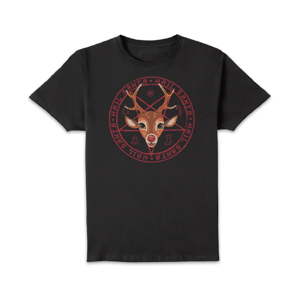 Hail Santa Unisex T-Shirt - Black - 3XL - Black Image 1