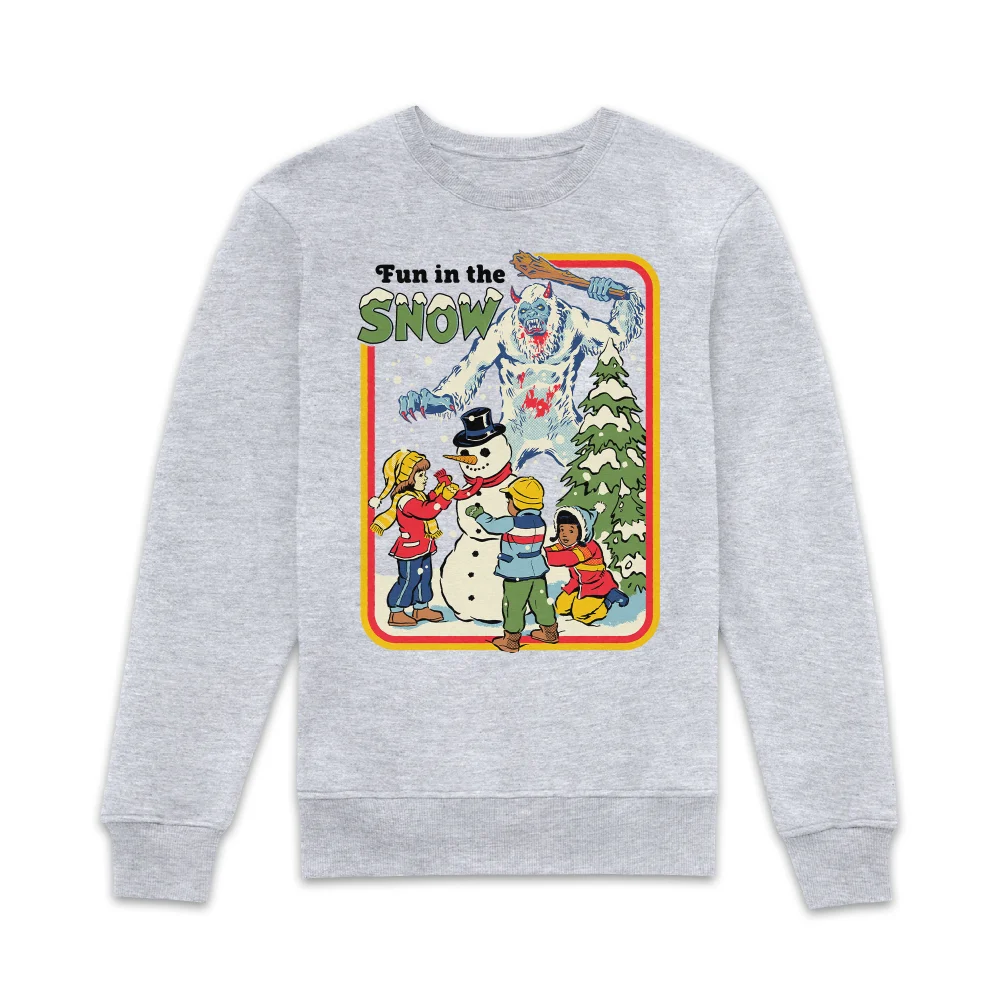 Steven Rhodes Fun In The Snow Sweatshirt - Grey - M - Grey Image 1