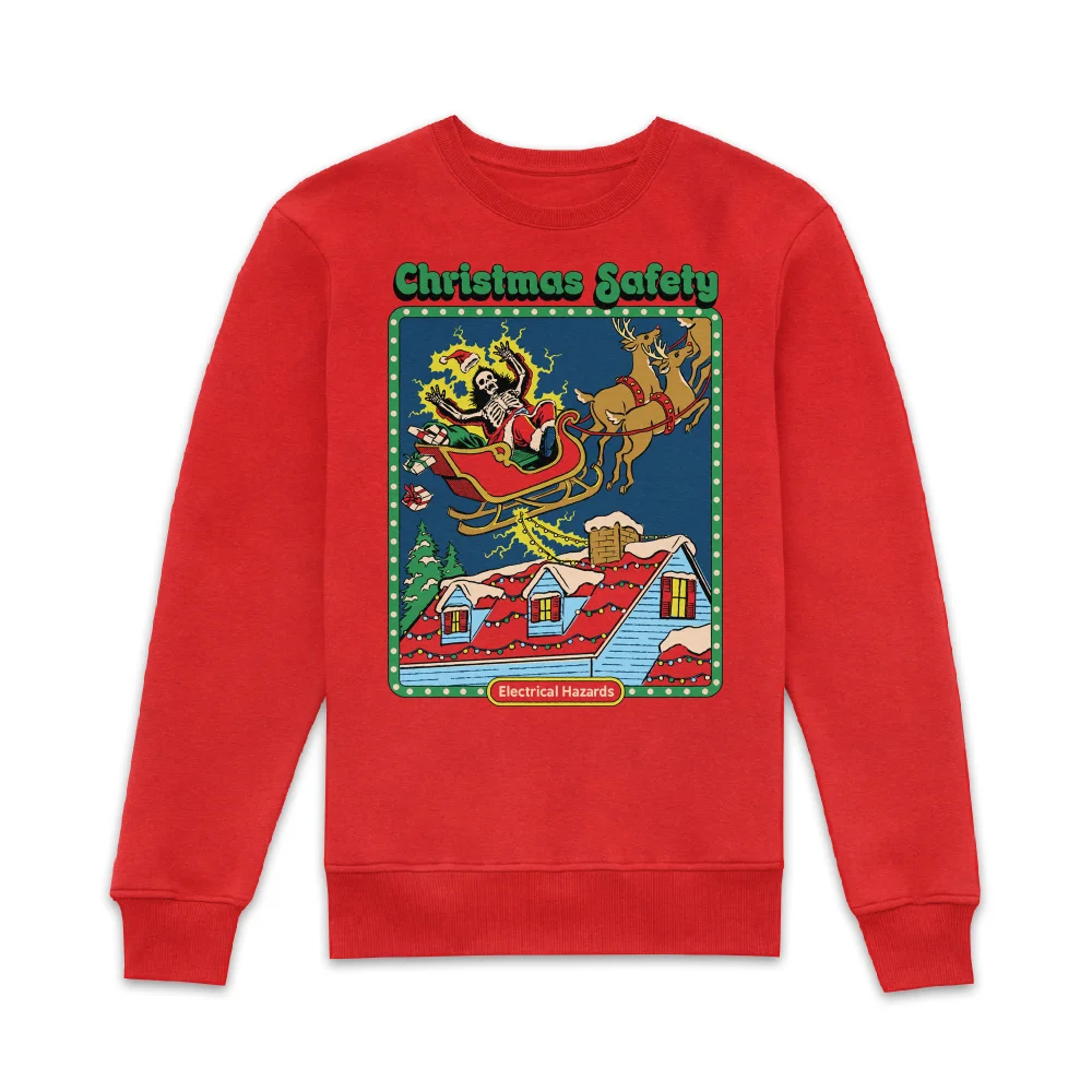 Steven Rhodes Christmas Safety Sweatshirt - Red - S - Red Image 1