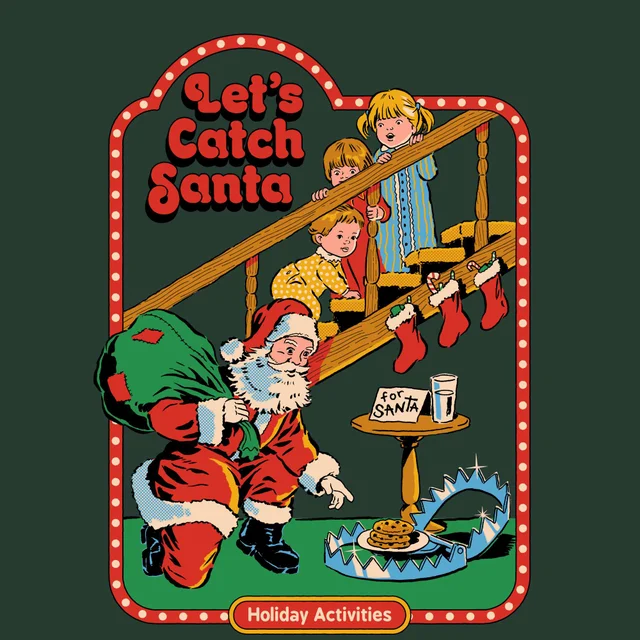 Steven Rhodes Let's Catch Santa Sweatshirt - Green