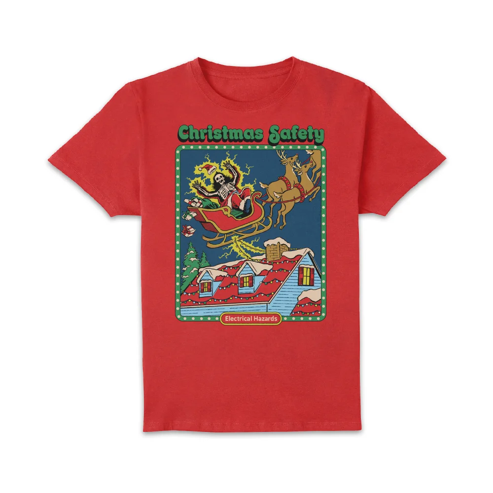 Christmas Safety Unisex T-Shirt - Red - S - Red Image 1