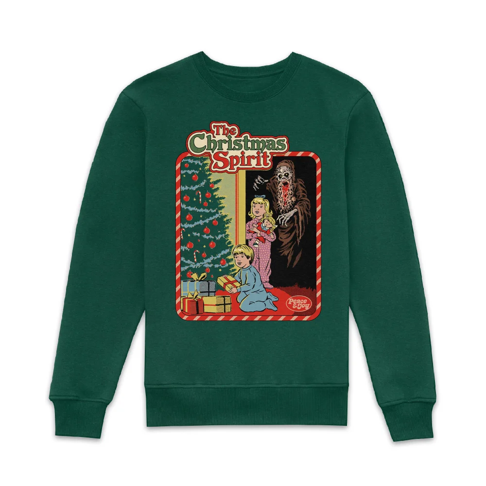 Steven Rhodes The Christmas Spirit Sweatshirt - Green - S - Green Image 1