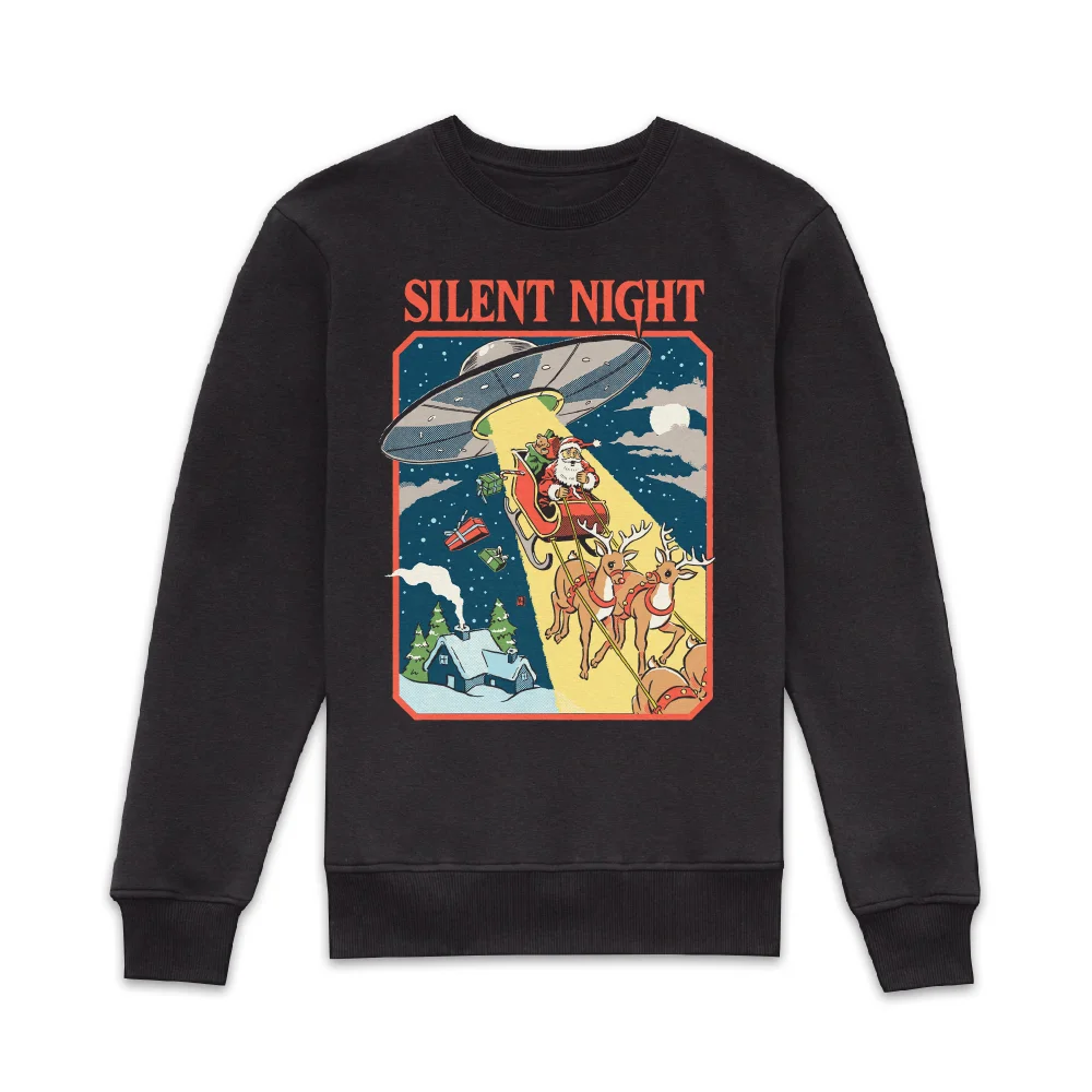 Steven Rhodes Silent Night Sweatshirt - Black - S - Black Image 1