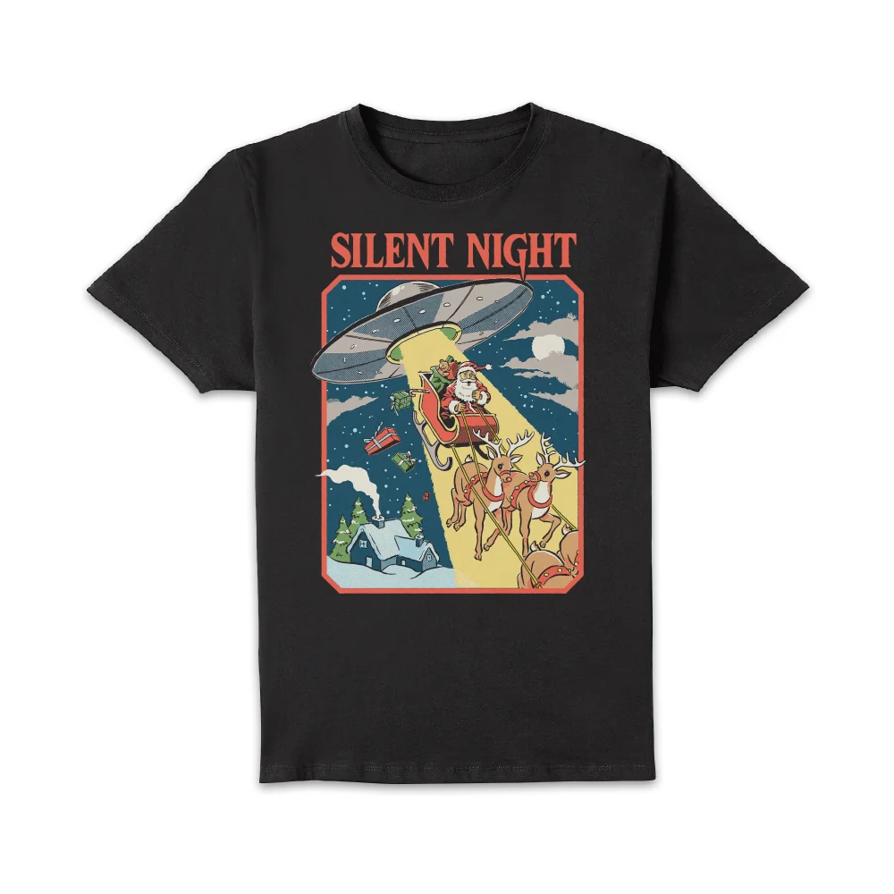 Silent Night Unisex T-Shirt - Black - S - Black Image 1