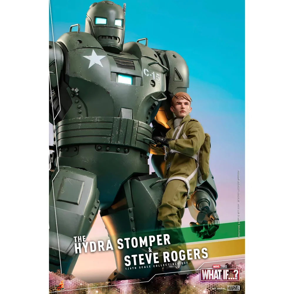 Hot Toys 1:6 Scale Marvel What If…? Steve Rodgers and The Hydra Stomper Statue Image 1
