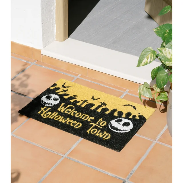 Nightmare Before Christmas Halloween Town Door Mat