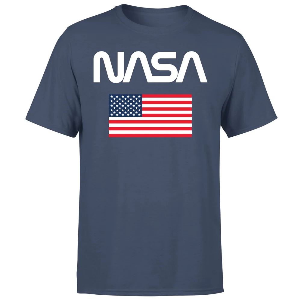 NASA Flag Unisex T-Shirt - Navy - S - Navy Image 1