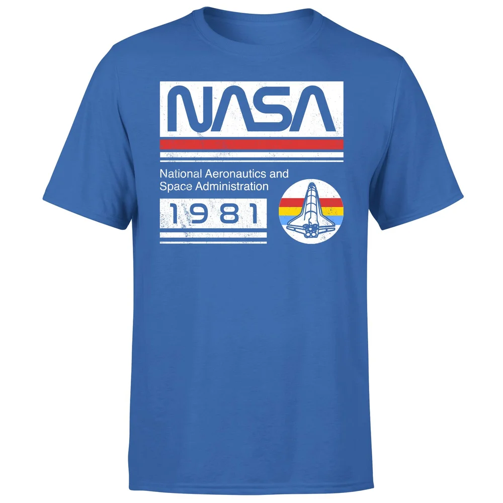 NASA 1981 Unisex T-Shirt - Blue - S - Blue Image 1