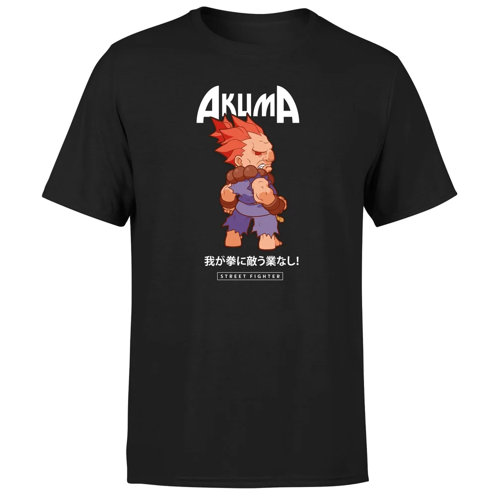 Street Fighter Akuma Unisex T-Shirt - Black - S - Black Image 1