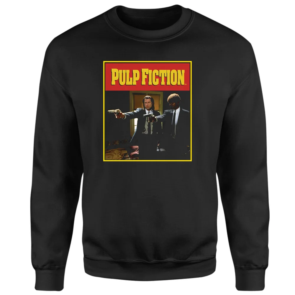 Pulp Fiction Say What Again Sweatshirt - Black - S - Black Image 1