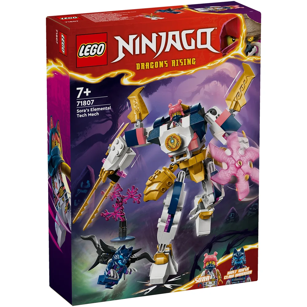 LEGO NINJAGO Sora’s Elemental Tech Mech Action Figure 71807 Image 1