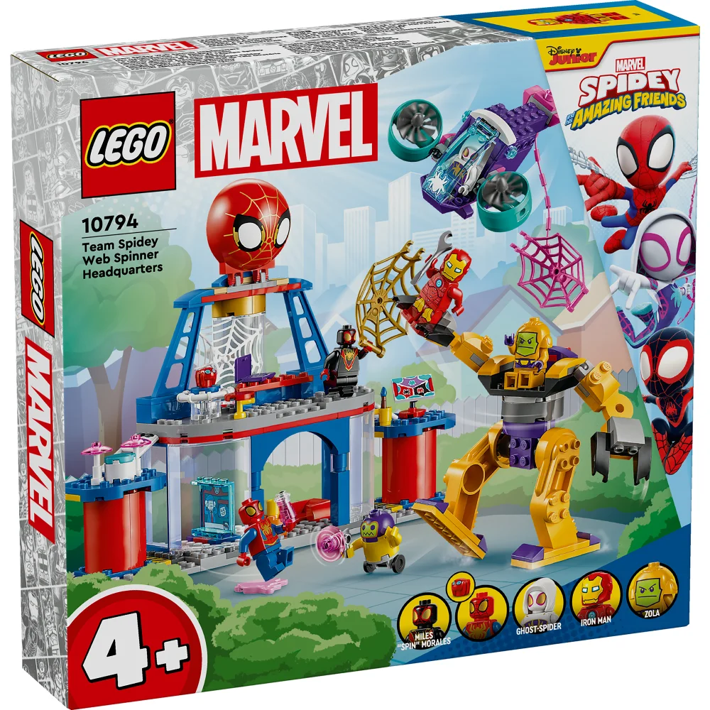 LEGO 4+ Team Spidey Web Spinner Headquarters Super Hero Toy Set 10794 Image 1