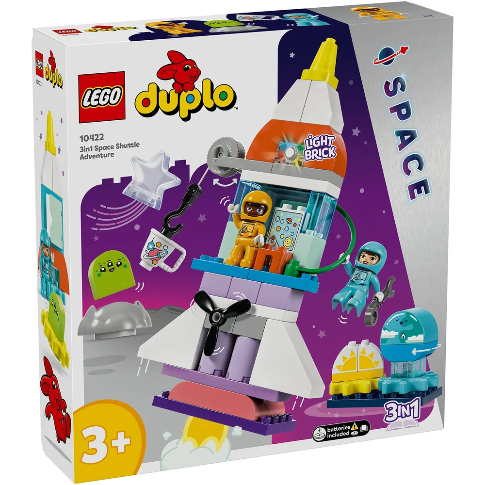 LEGO DUPLO 3in1 Space Shuttle Adventure Rocket Toy 10422 Image 1