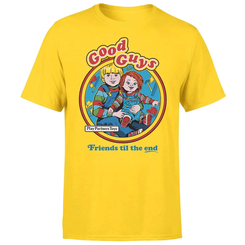 Steven Rhodes Good Guys Men's T-Shirt - Yellow - XL - Yellow Image 1