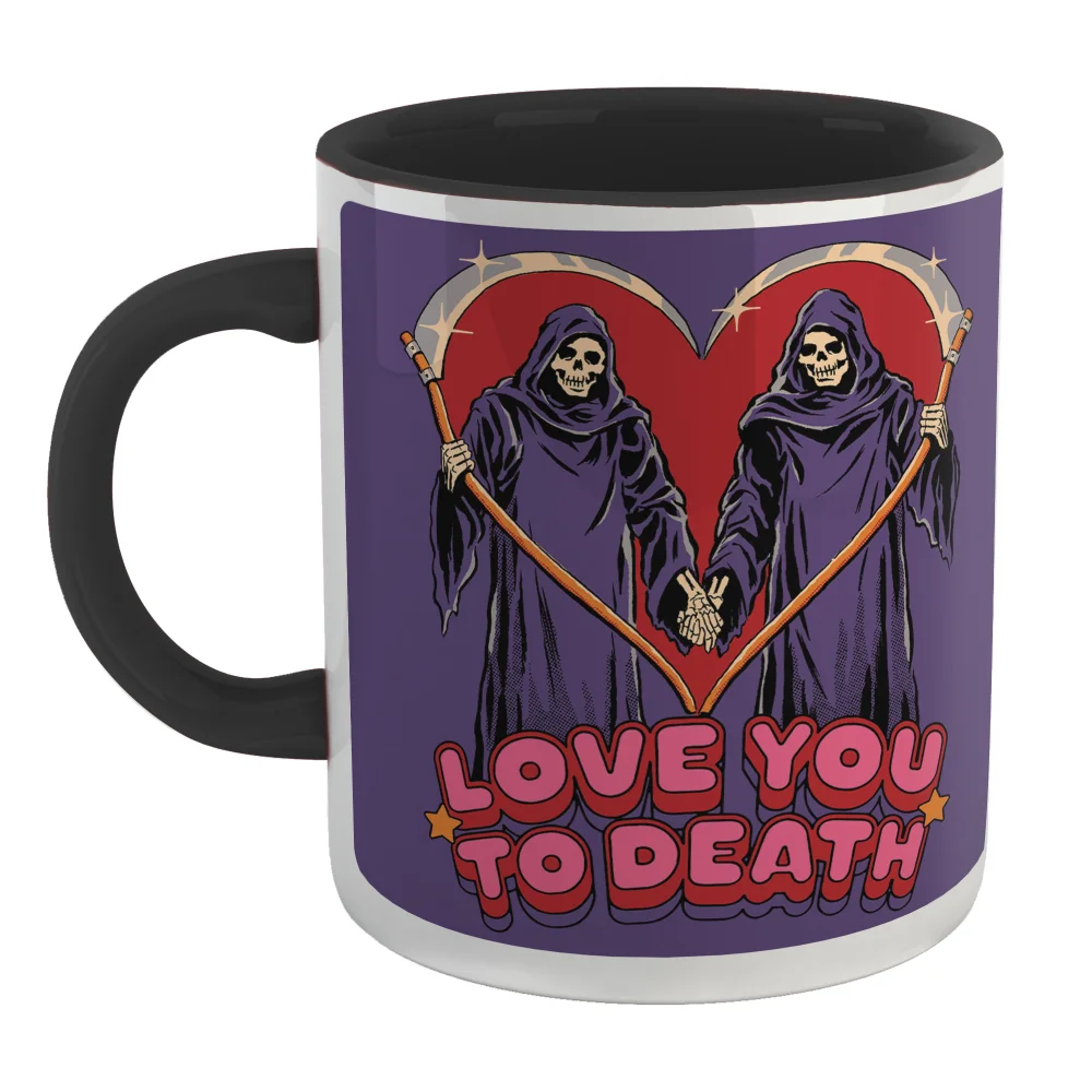 Steven Rhodes Love You To Death Mug - Black Image 1