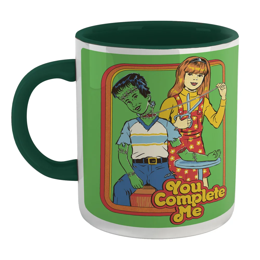Steven Rhodes You Complete Me Mug - Green Image 1