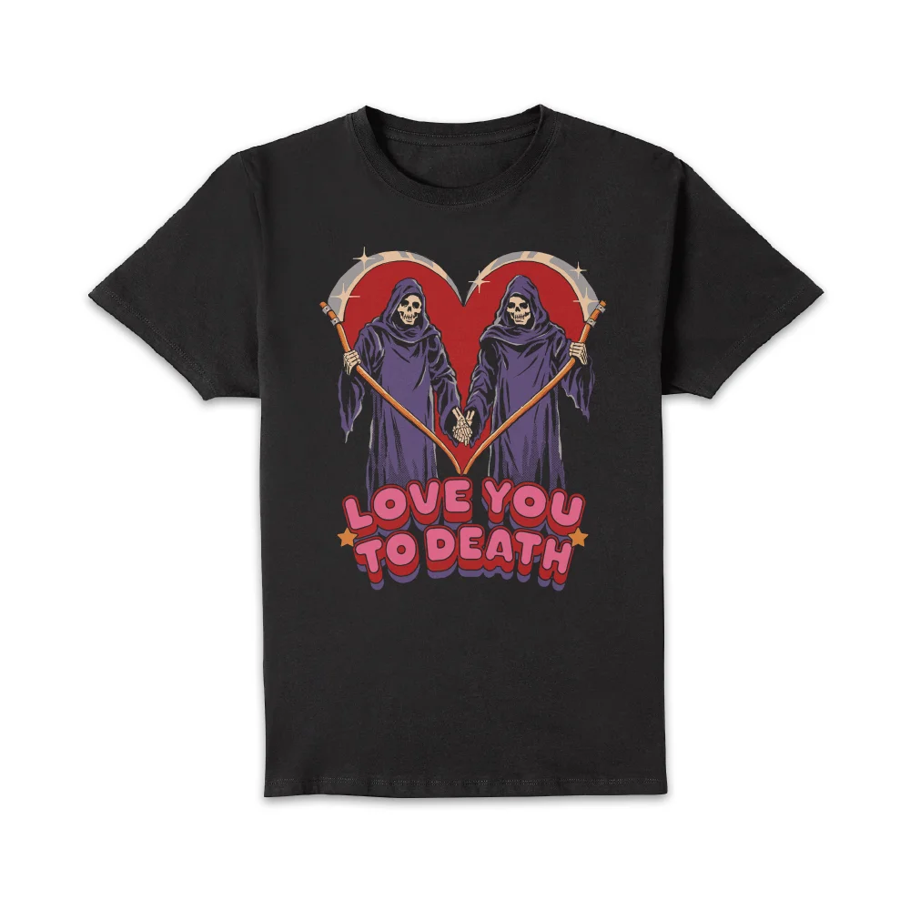 Steven Rhodes Love You To Death Men's T-Shirt - Black - XL - Black Image 1