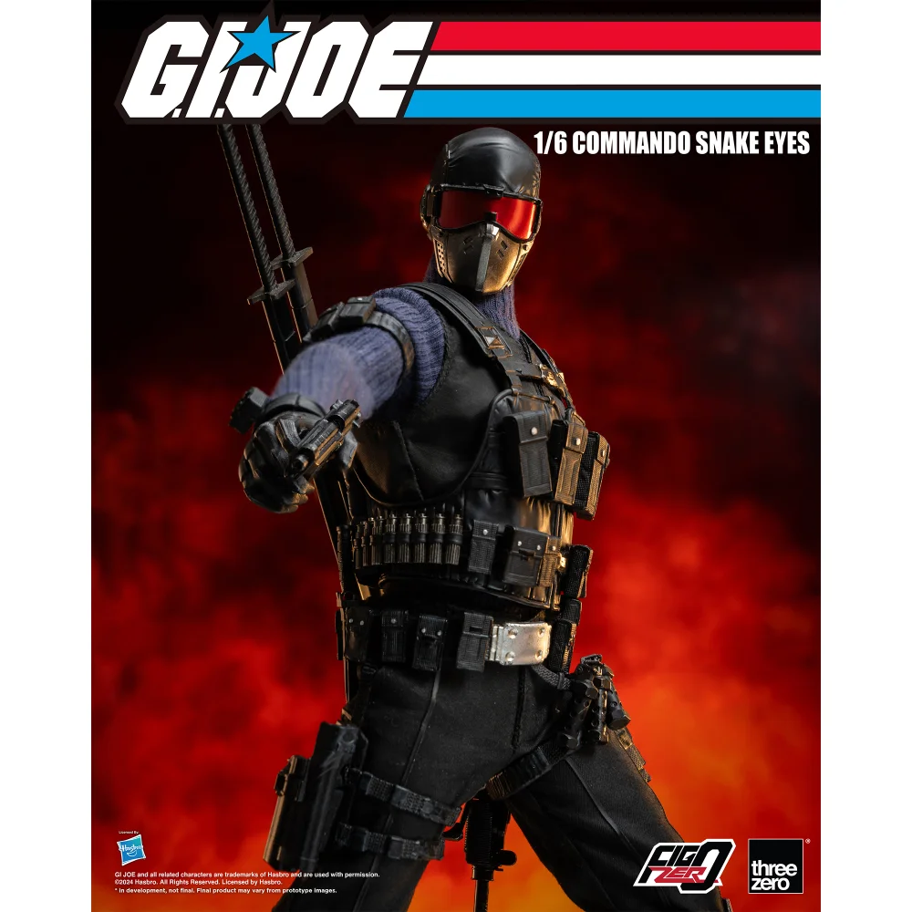 Threezero 1:6 Scale G.I Joe Commando Snake Eyes Collectible Figure (30cm) Image 1
