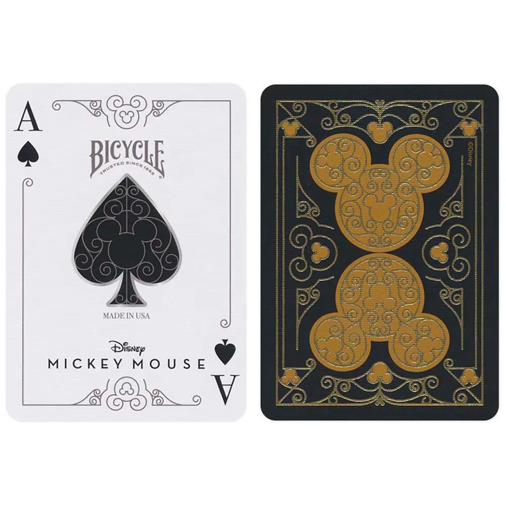 Bicycle® Mickey Black/Gold Playing Cards Image 1