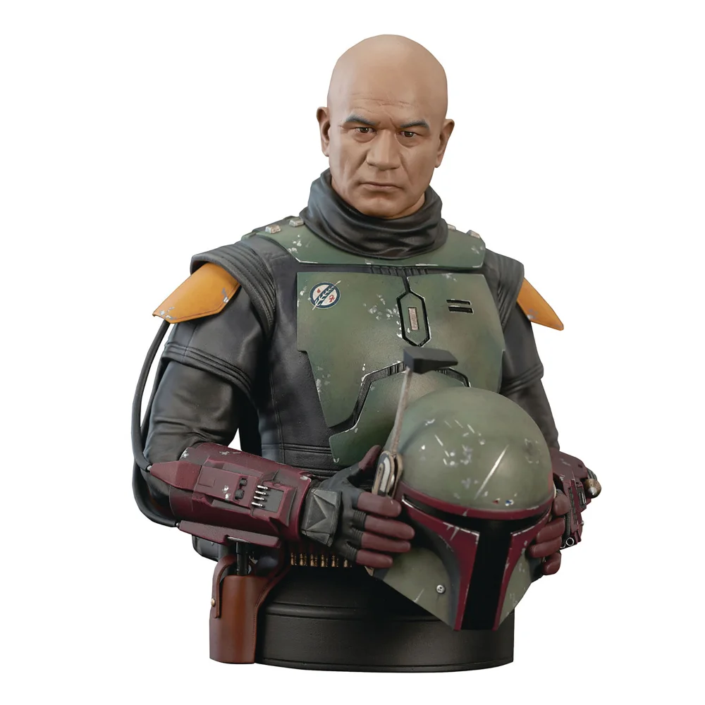Gentle Giant Star Wars Book of Boba Fett Unhelmeted 1/6 Scale Bust 15cm Image 1