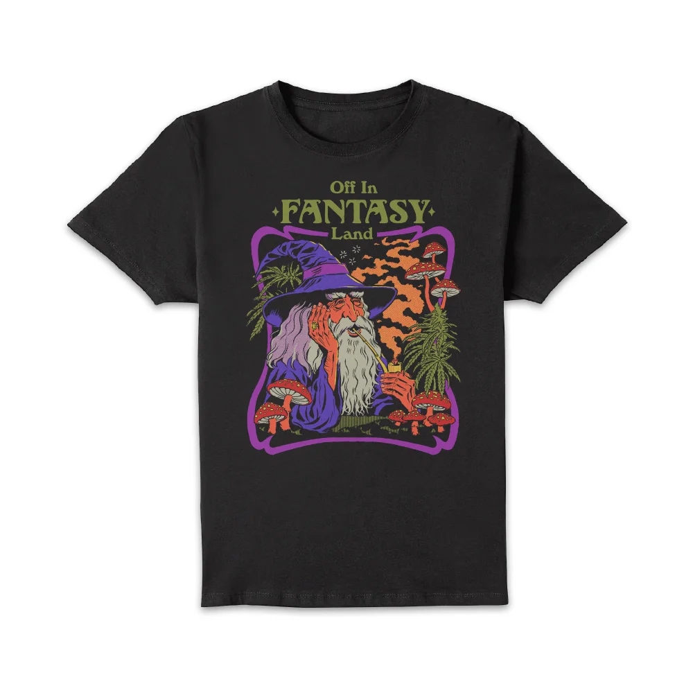 Steven Rhodes Off In A Fantasy Land Unisex T-Shirt - Black - 4XL Image 1