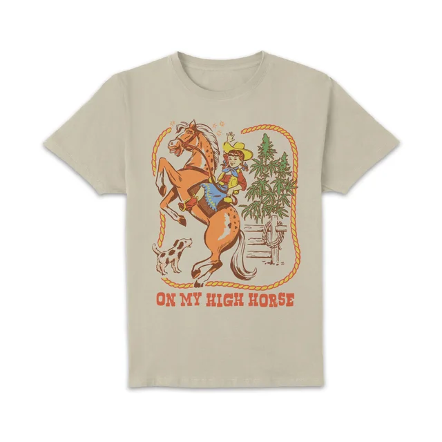 Steven Rhodes On My High Horse Unisex T-Shirt - Cream