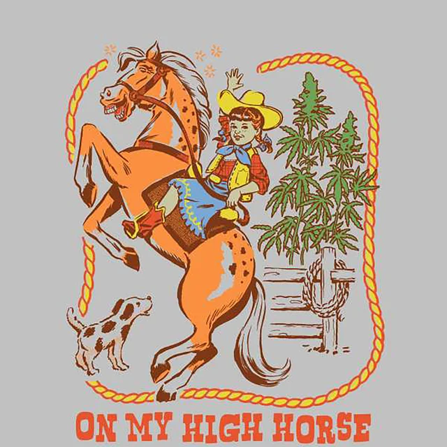 Steven Rhodes On My High Horse Sweatshirt - Grey