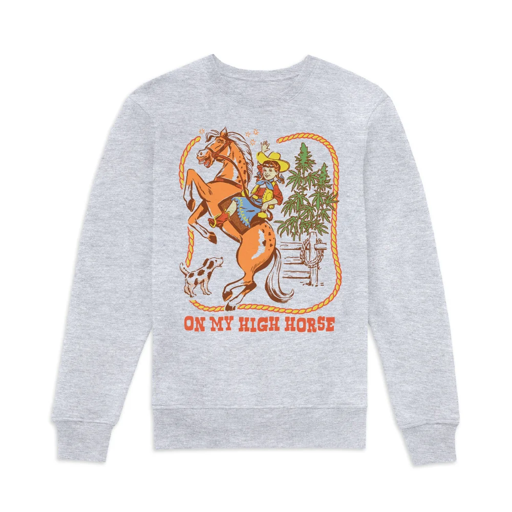 Steven Rhodes On My High Horse Sweatshirt - Grey - S Image 1
