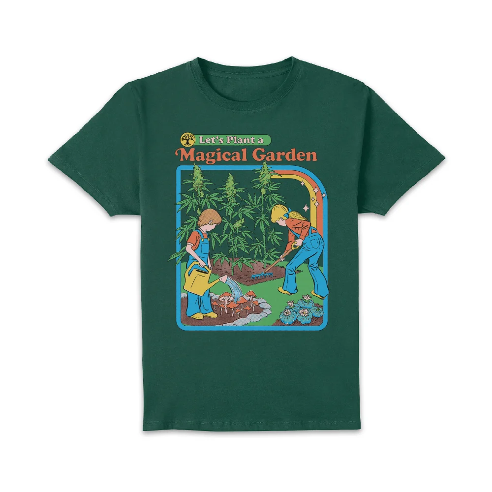 Steven Rhodes Let's Plant A Magical Garden Unisex T-Shirt - Green - S Image 1