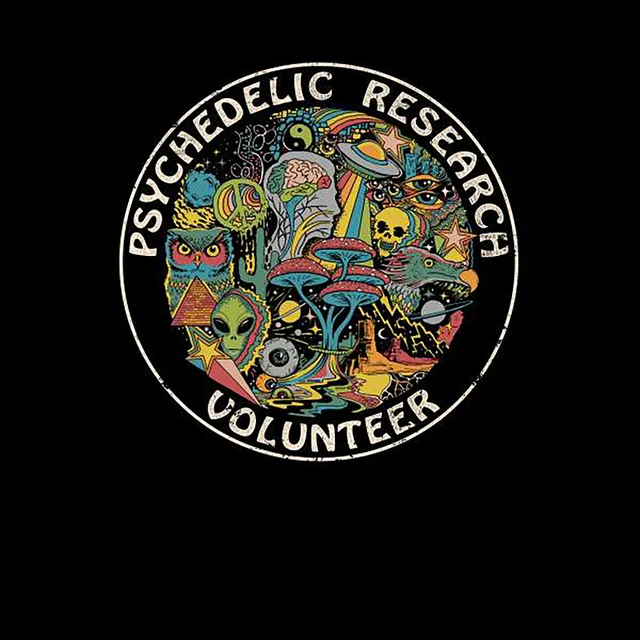 Steven Rhodes Psychedelic Research Volunteer Hoodie - Black