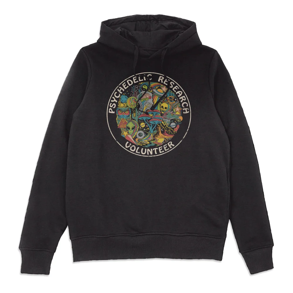 Steven Rhodes Psychedelic Research Volunteer Hoodie - Black - S Image 1