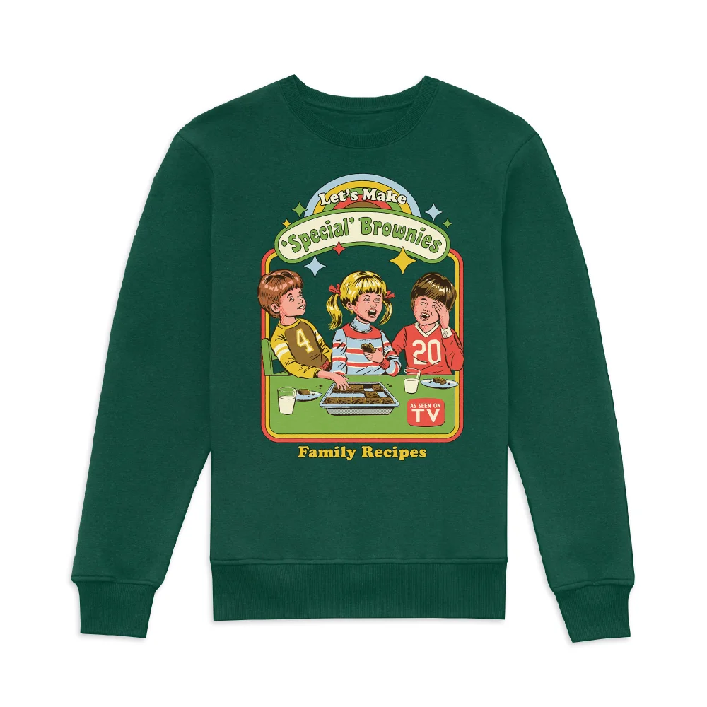 Steven Rhodes Let's Make Special Brownies Sweatshirt - Green - S Image 1