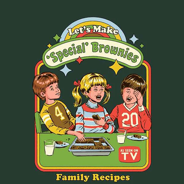Steven Rhodes Let's Make Special Brownies Sweatshirt - Green