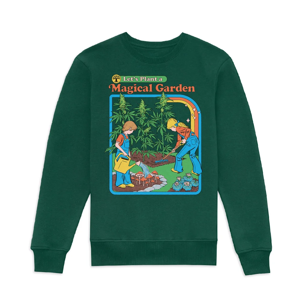 Steven Rhodes Let's Plant A Magical Garden Sweatshirt - Green - S Image 1