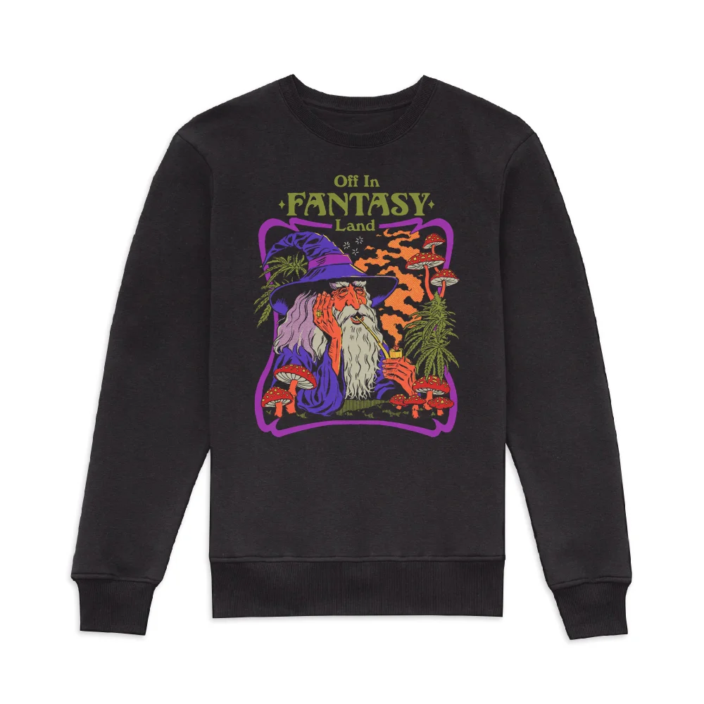 Steven Rhodes Off In A Fantasy Land Sweatshirt - Black - S Image 1