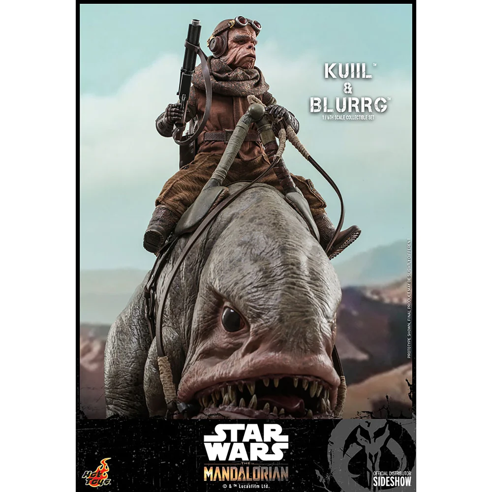 Hot Toys Star Wars The Mandalorian 1:6 Scale Kuiil and Blurrg Statue (43cm) Image 1
