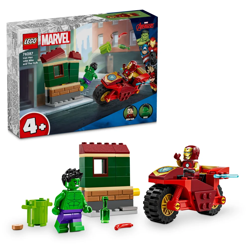 LEGO Marvel Iron Man with Bike and The Hulk Set 76287 Image 1