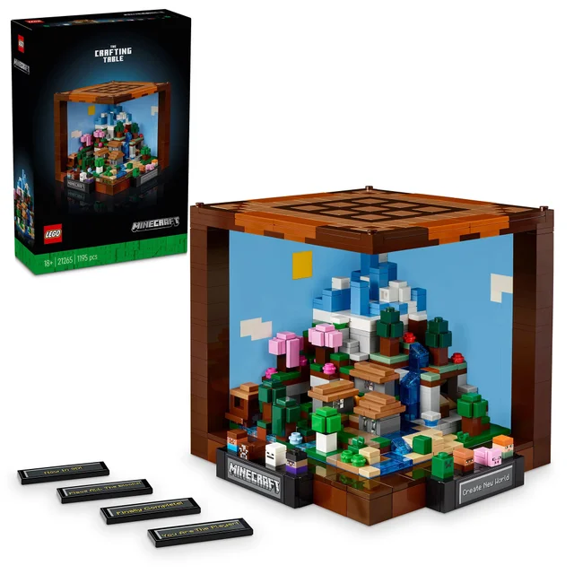 LEGO Minecraft The Crafting Table model Set for Adults 21265