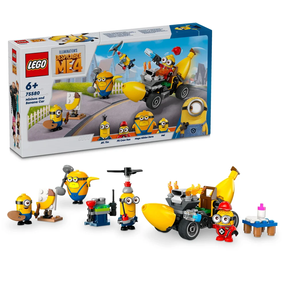 LEGO Despicable Me Minions and Banana Car Toy for Kids 75580 Image 1
