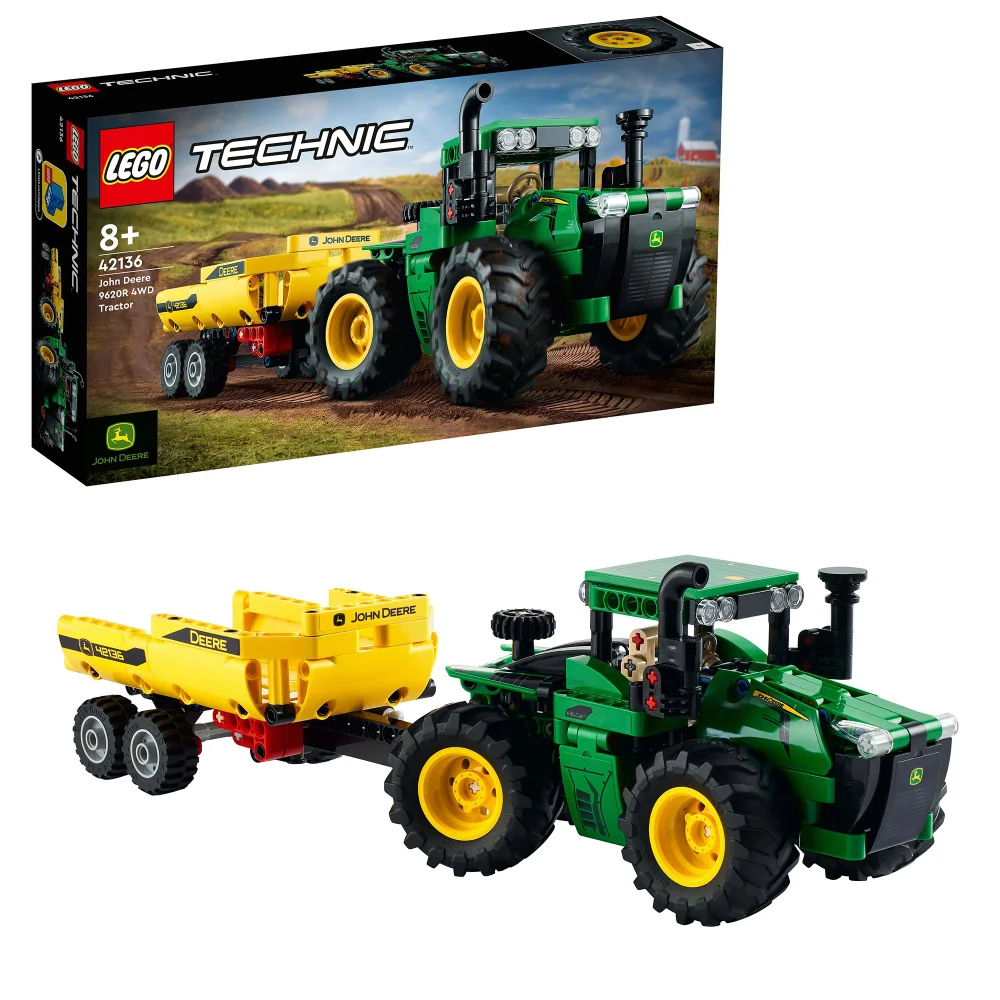 LEGO Technic John Deere 9620R 4WD Tractor Farm Toy 42136 Image 1