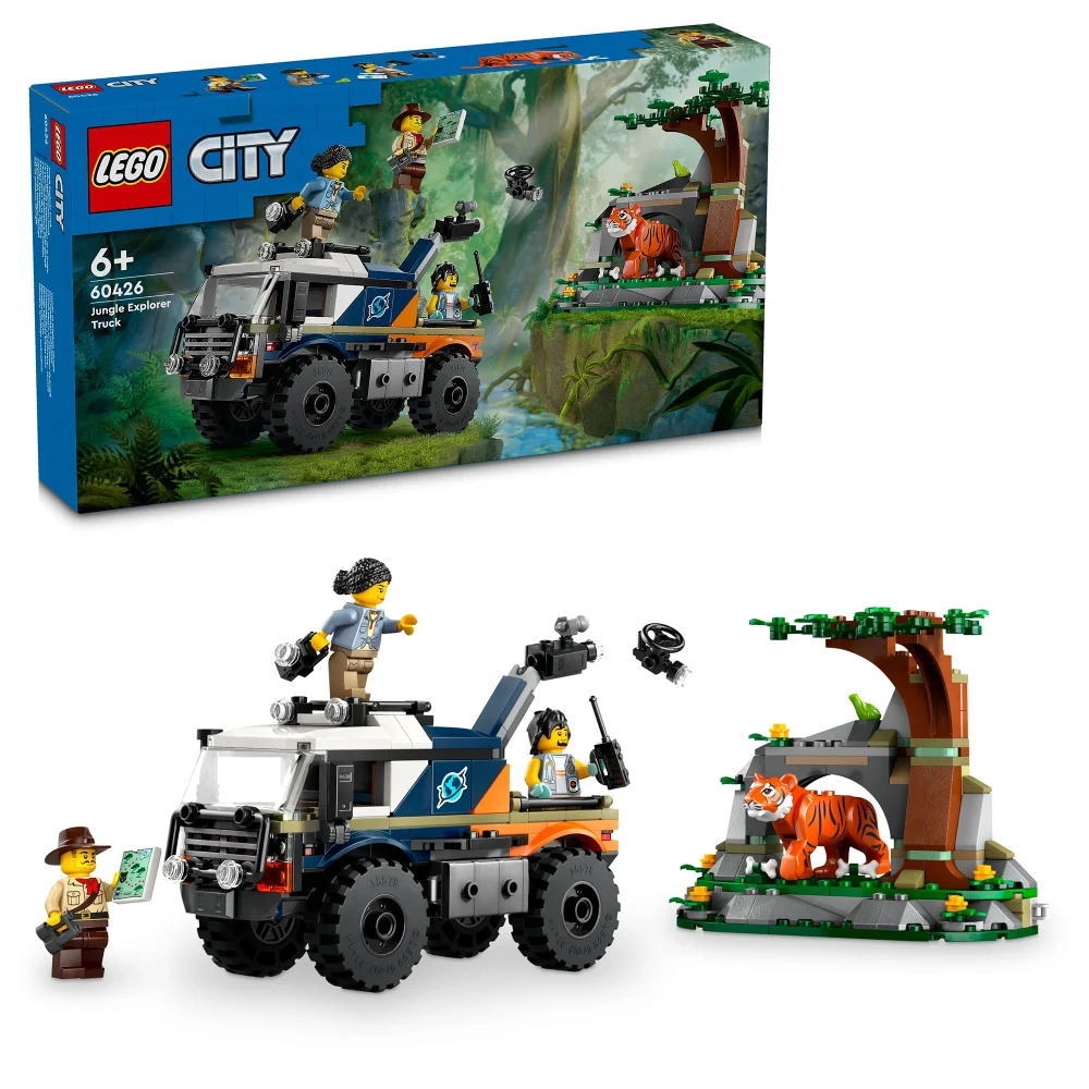 LEGO City Jungle Explorer Off-Road Truck & Toy Tiger 60426 Image 1