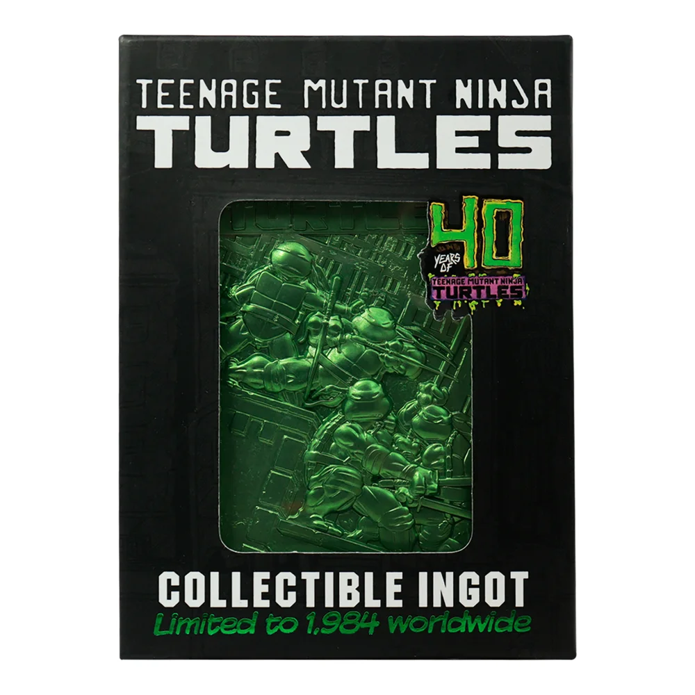 Teenage Mutant Ninja Turtles Limited Edition 40th Anniversary Green Ingot by Fanattik Image 1