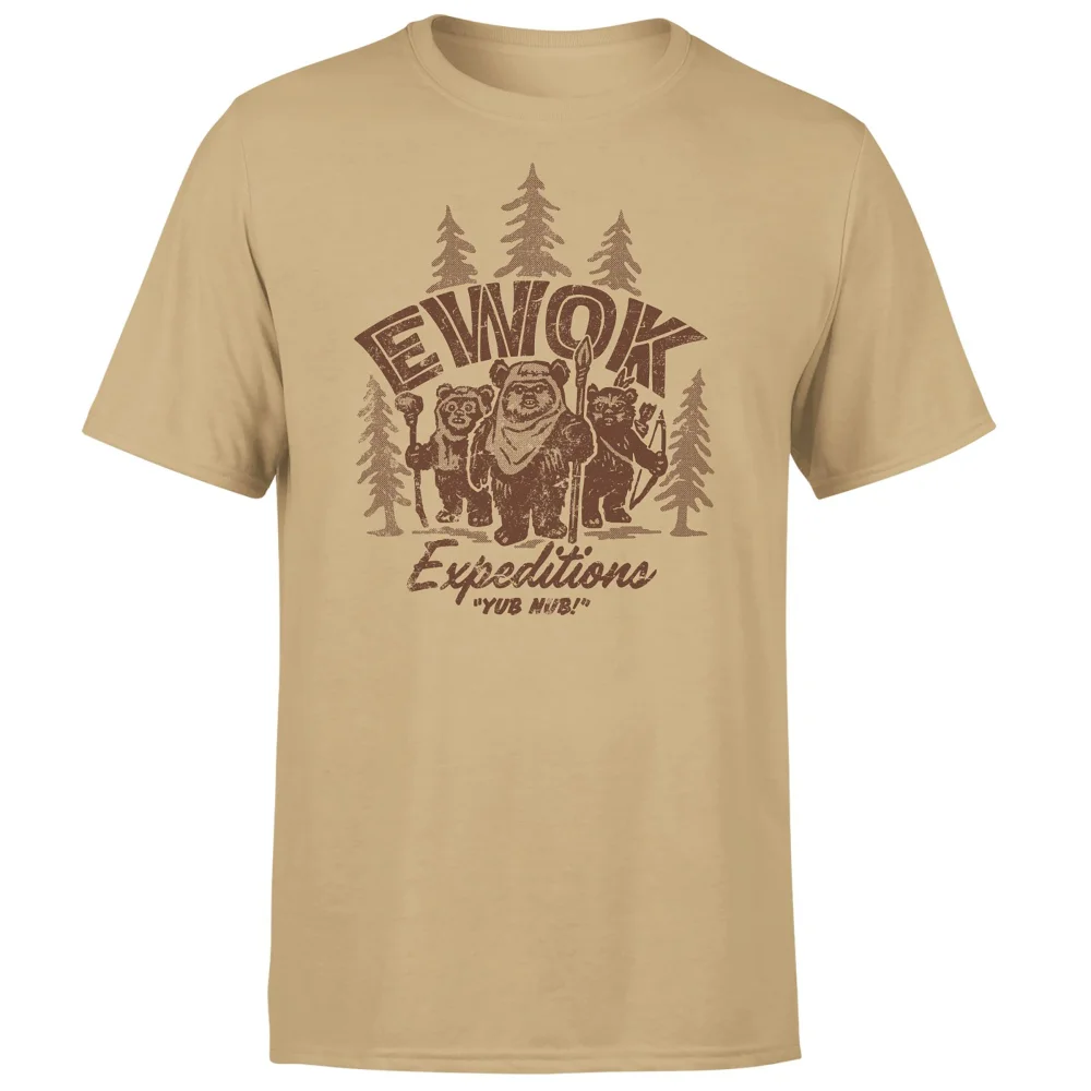 Star Wars Ewok Expedition Unisex T-Shirt - Tan - S Image 1