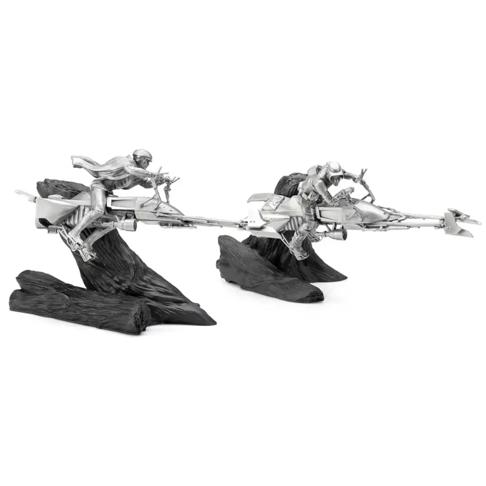 Royal Selangor Star Wars Limited Edition Speeder Bike Chase Diorama Image 1