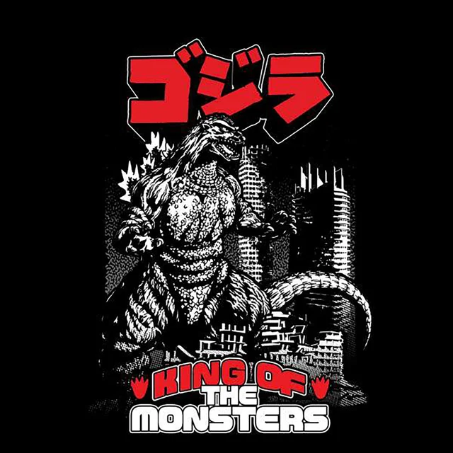 Godzilla Kanji Poster Unisex T-Shirt - Black