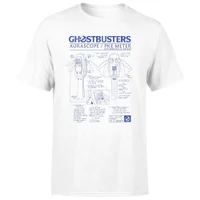 Ghostbusters PKE Schematic Unisex T-Shirt - White - undefined undefined